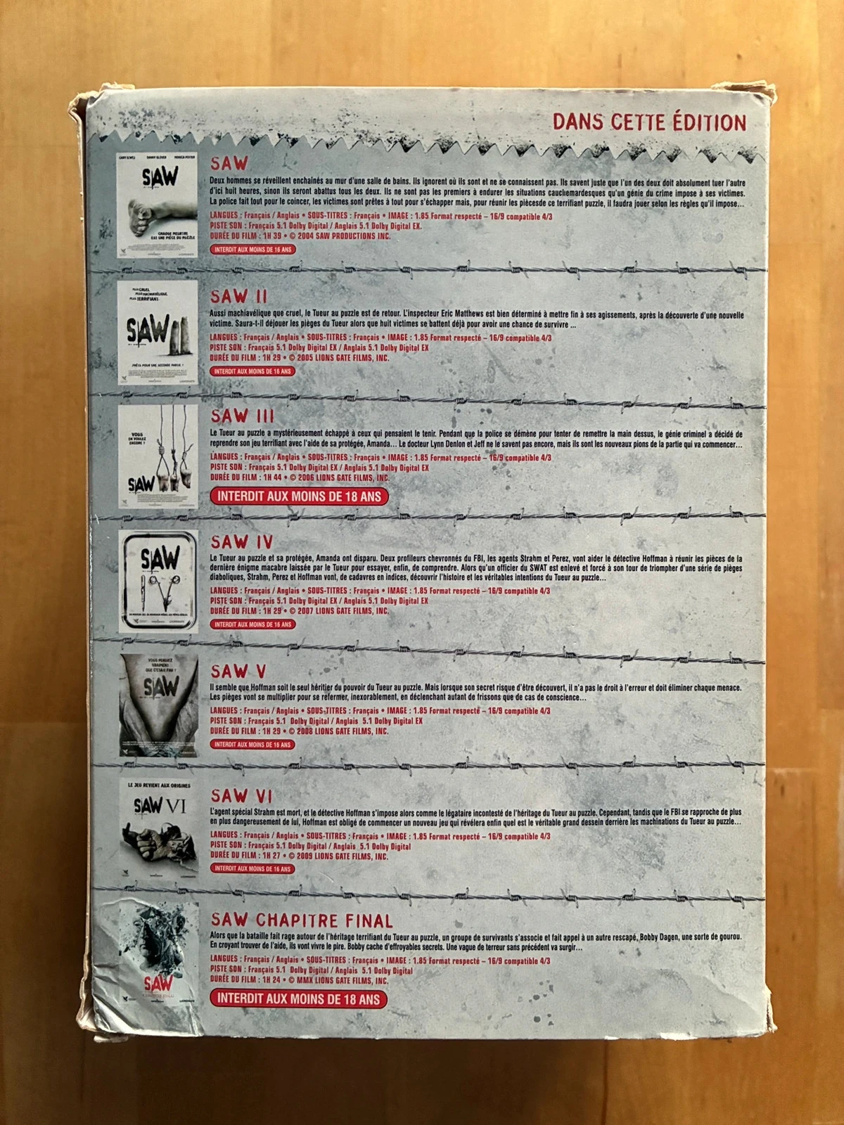 Caja de 7 DVD de la saga completa de Saw. – photo 4